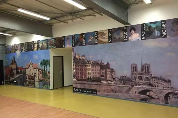 Tissu mural collé image 2