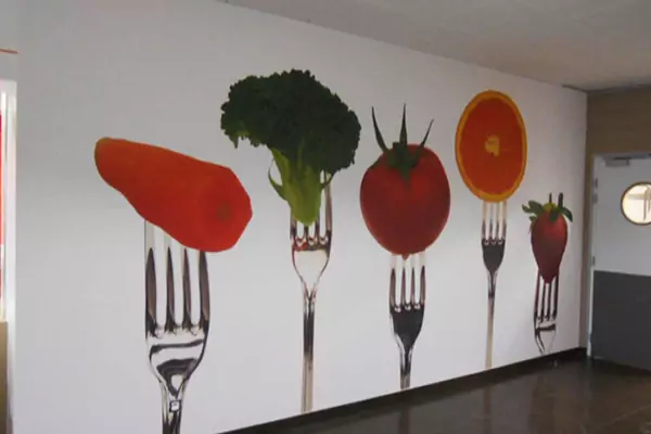 Tissu mural collé image 3